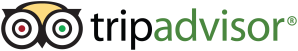 Logo for Tripadvisor, featuring an owl design in various colors.